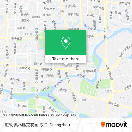 汇银·奥林匹克花园-东门 map
