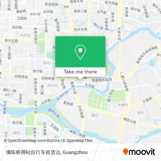 佛陈桥脚站自行车租赁点 map