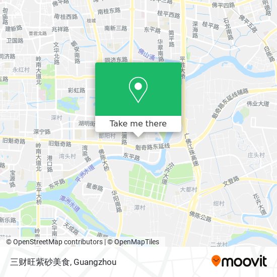 三财旺紫砂美食 map