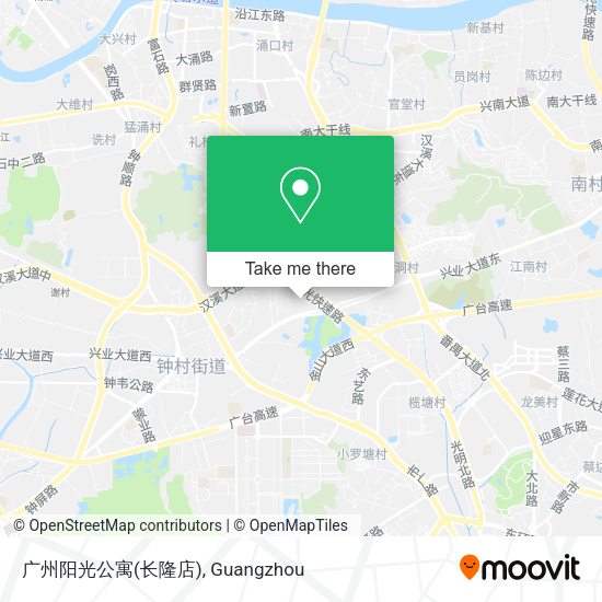 广州阳光公寓(长隆店) map