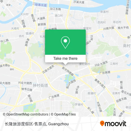 长隆旅游度假区-售票点 map