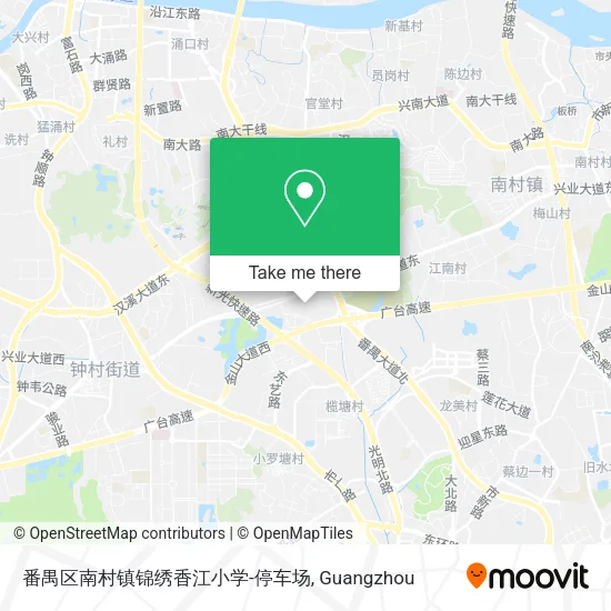 番禺区南村镇锦绣香江小学-停车场 map