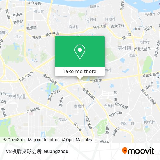 V8棋牌桌球会所 map