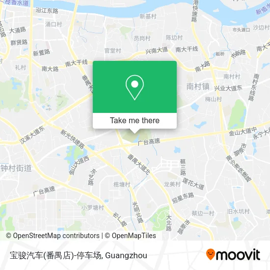 宝骏汽车(番禺店)-停车场 map