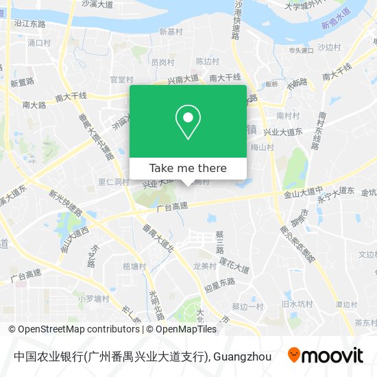 中国农业银行(广州番禺兴业大道支行) map
