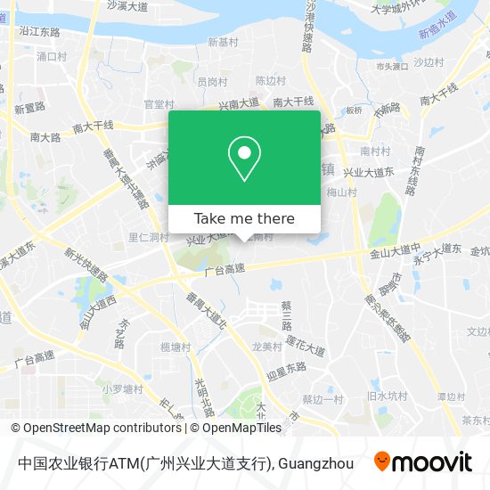 中国农业银行ATM(广州兴业大道支行) map