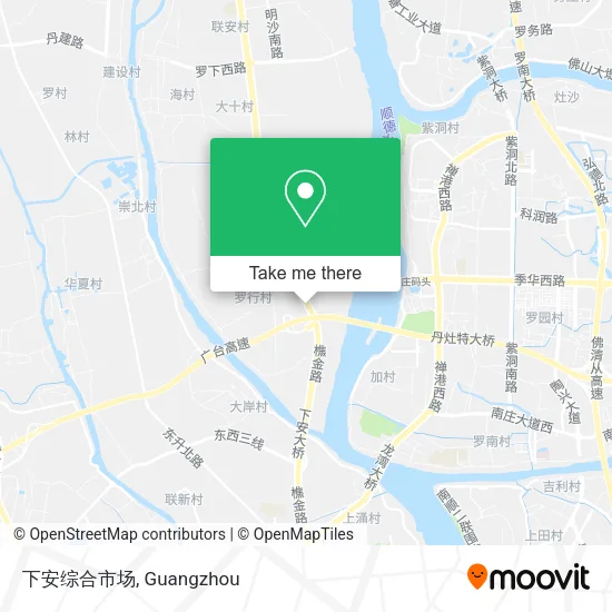 下安综合市场 map