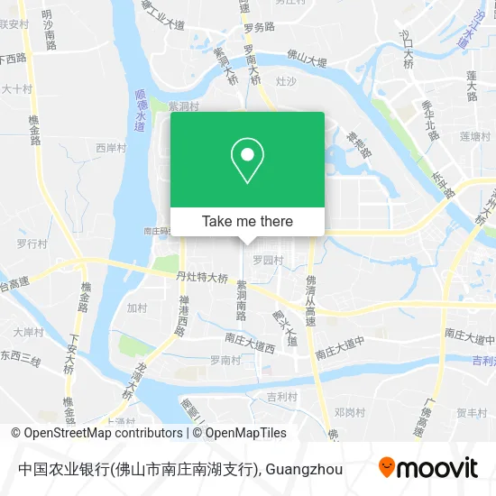 中国农业银行(佛山市南庄南湖支行) map
