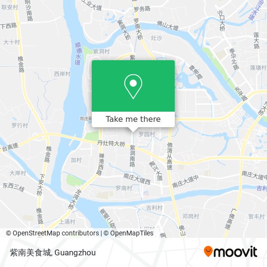 紫南美食城 map