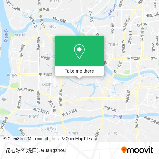昆仑好客(堤田) map