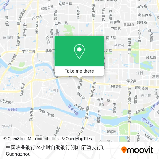 中国农业银行24小时自助银行(佛山石湾支行) map