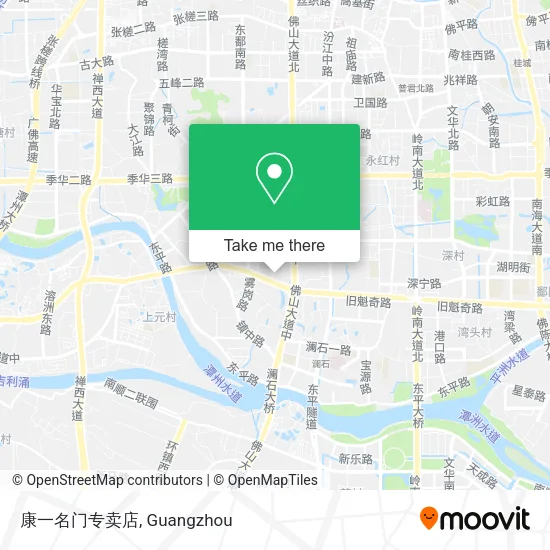 康一名门专卖店 map
