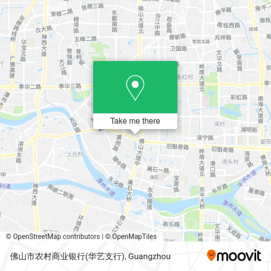 佛山市农村商业银行(华艺支行) map