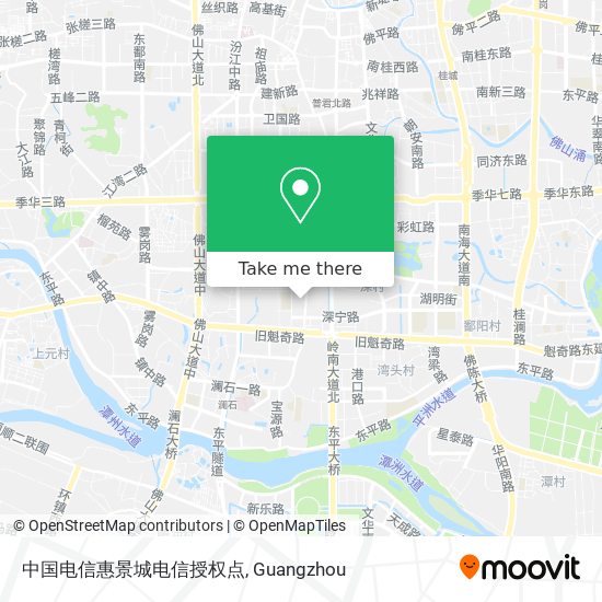 中国电信惠景城电信授权点 map