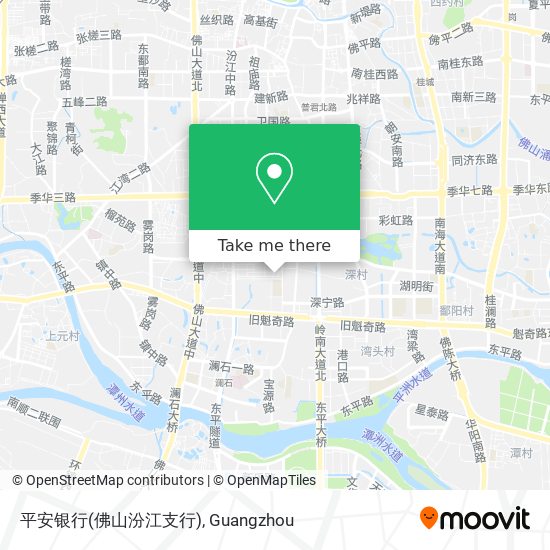 平安银行(佛山汾江支行) map
