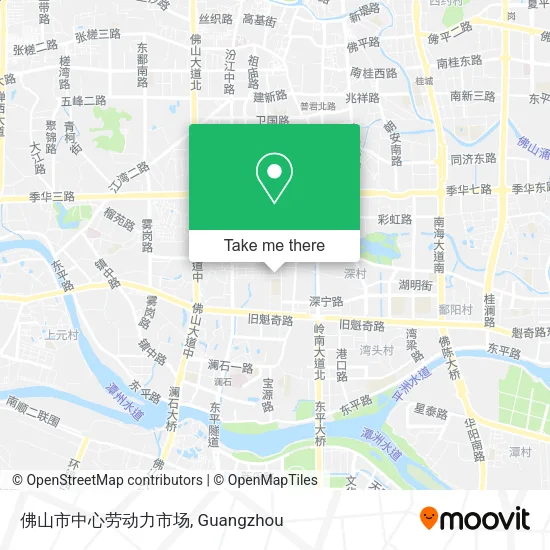 佛山市中心劳动力市场 map