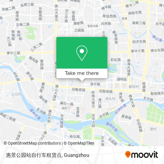 惠景公园站自行车租赁点 map