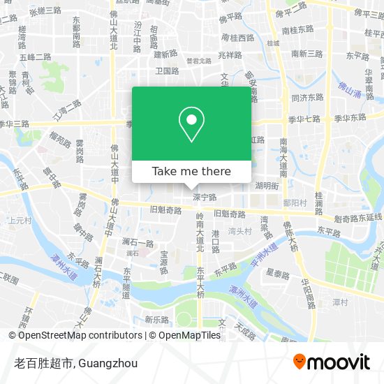 老百胜超市 map