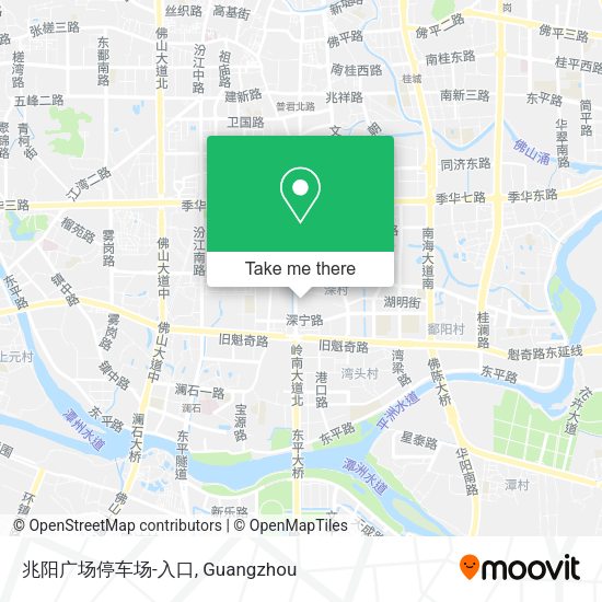 兆阳广场停车场-入口 map