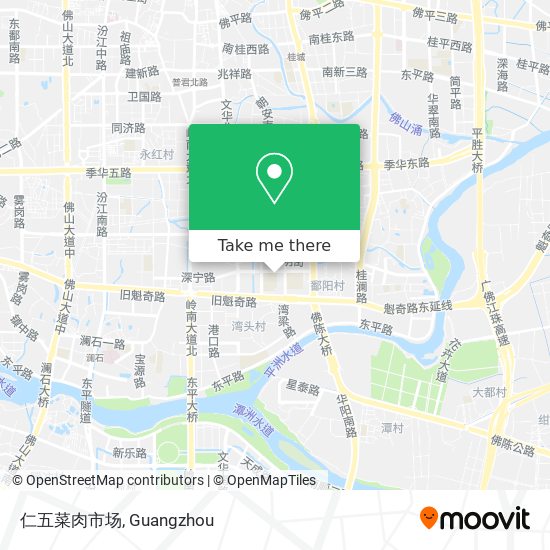 仁五菜肉市场 map