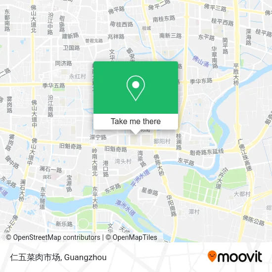 仁五菜肉市场 map