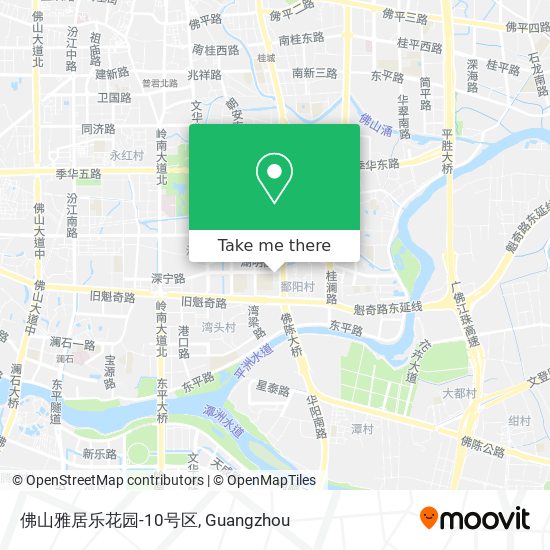 佛山雅居乐花园-10号区 map