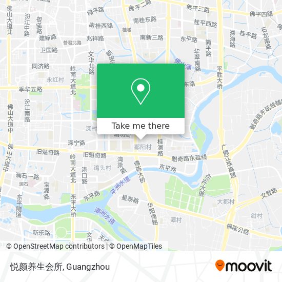 悦颜养生会所 map