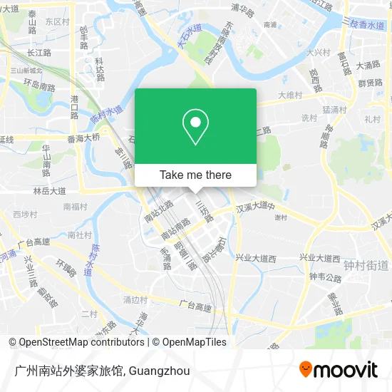 广州南站外婆家旅馆 map