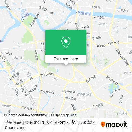番禺食品集团有限公司大石分公司牲猪定点屠宰场 map