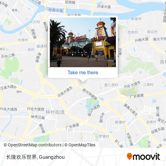 长隆欢乐世界 map