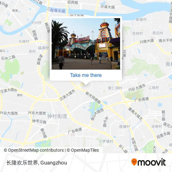 长隆欢乐世界 map
