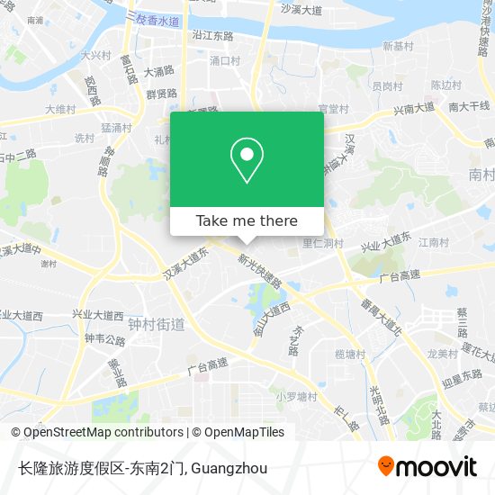 长隆旅游度假区-东南2门 map