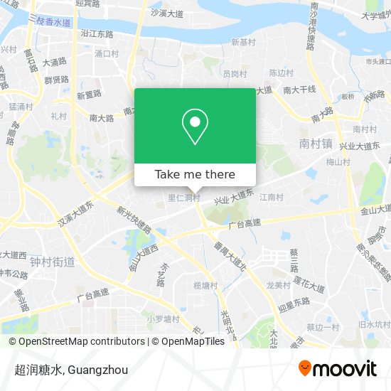超润糖水 map