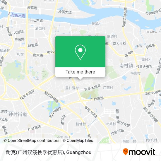 耐克(广州汉溪换季优惠店) map