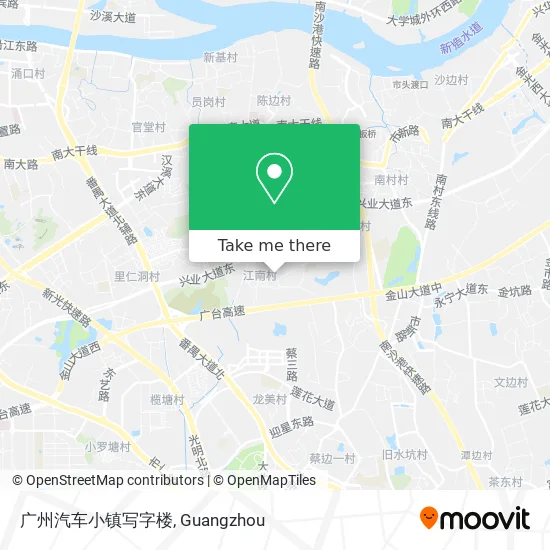 广州汽车小镇写字楼 map
