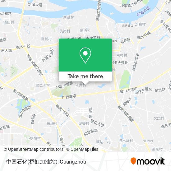 中国石化(桥虹加油站) map