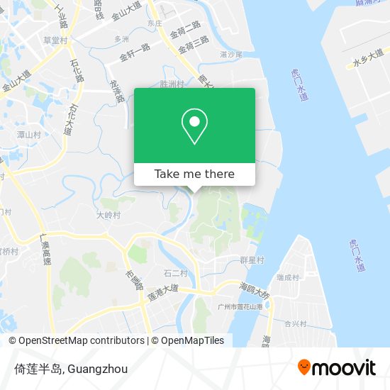 倚莲半岛 map