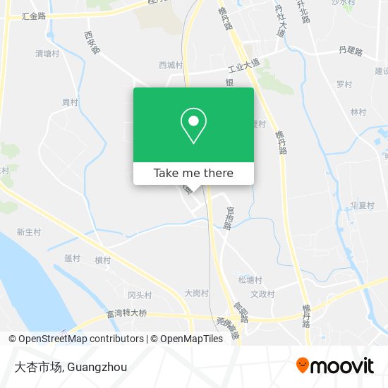 大杏市场 map