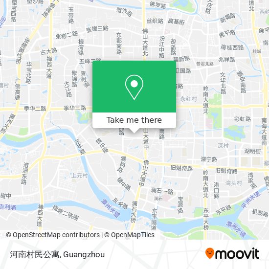 河南村民公寓 map