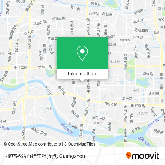 榴苑路站自行车租赁点 map