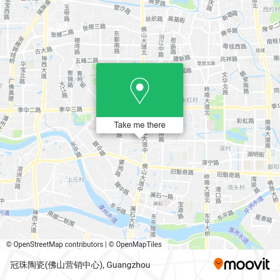 冠珠陶瓷(佛山营销中心) map