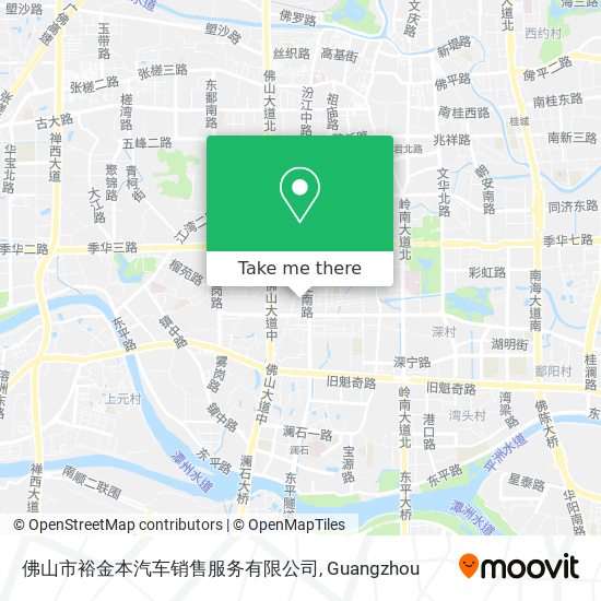 佛山市裕金本汽车销售服务有限公司 map