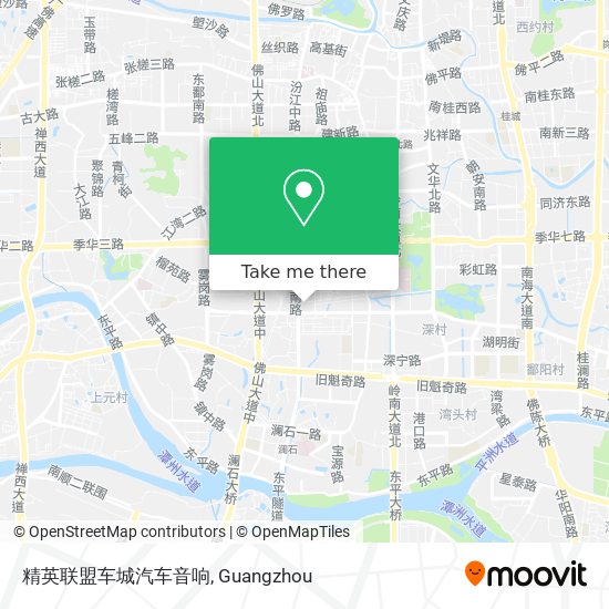 精英联盟车城汽车音响 map