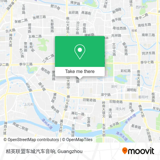 精英联盟车城汽车音响 map