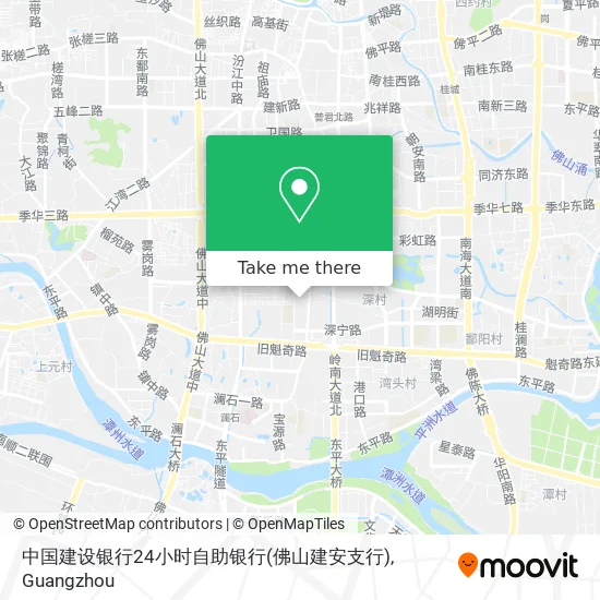 中国建设银行24小时自助银行(佛山建安支行) map