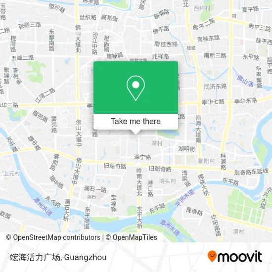 竤海活力广场 map