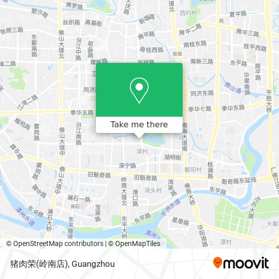 猪肉荣(岭南店) map