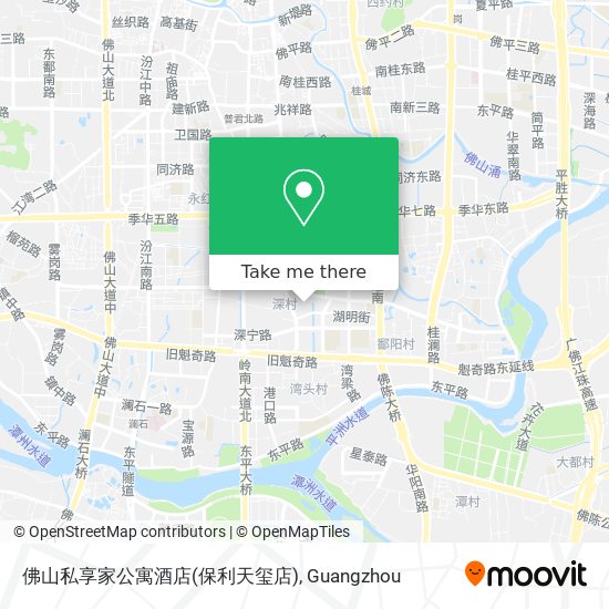 佛山私享家公寓酒店(保利天玺店) map
