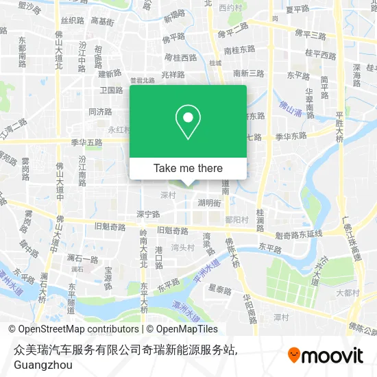 众美瑞汽车服务有限公司奇瑞新能源服务站 map