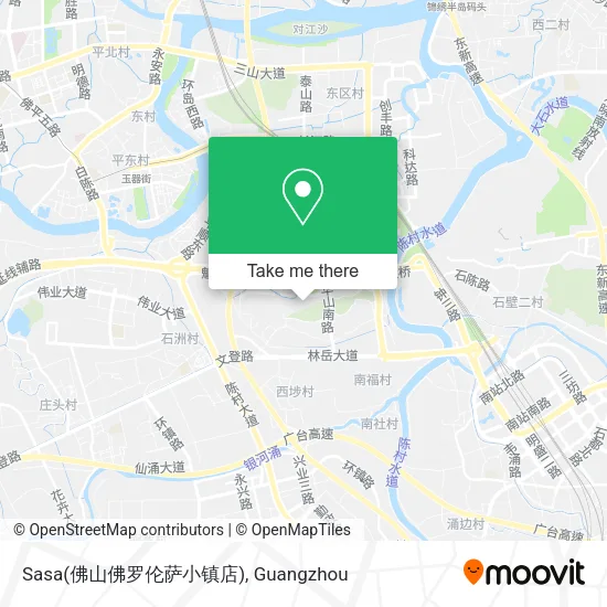 Sasa(佛山佛罗伦萨小镇店) map